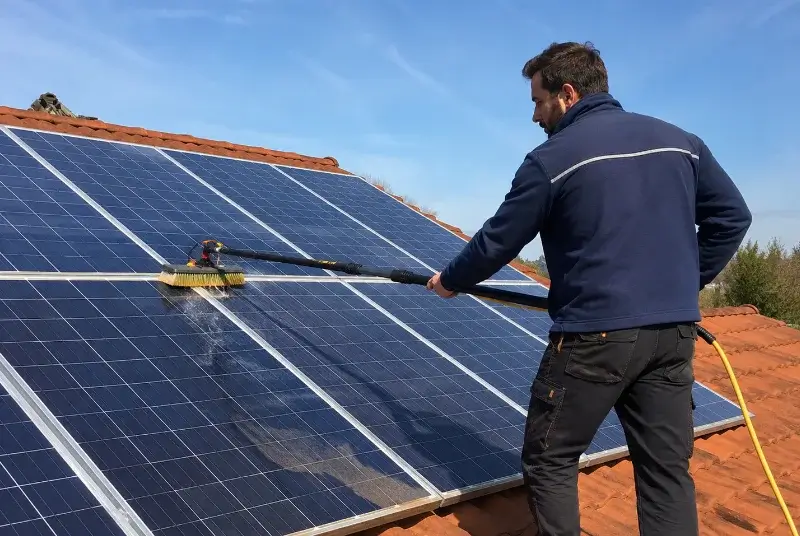 Nettoyage et entretien de panneaux solaires à Sernhac